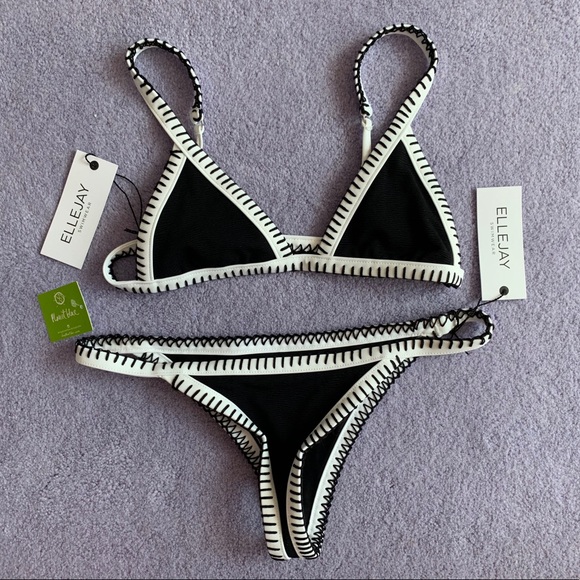 Ellejay Other - Ellejay black and white bikini set